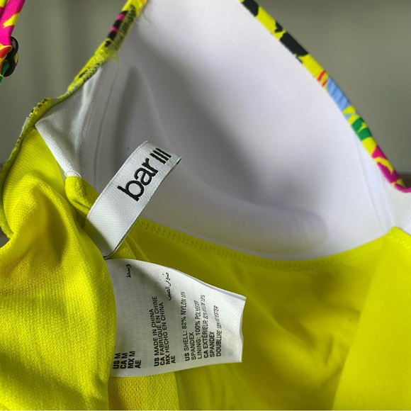 BAR III Women's Floral Chic molded cup sweetheart neckline One-Piece Swimsuit M - Picture 5 of 8